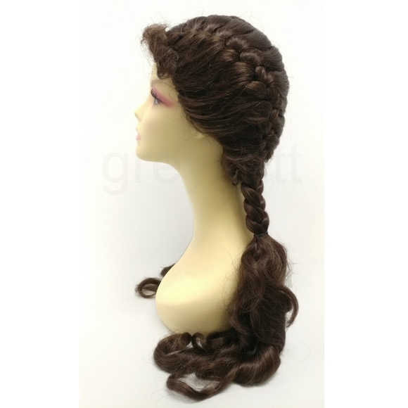 Brown pigtails dorothy wizard of oz wig main image 4